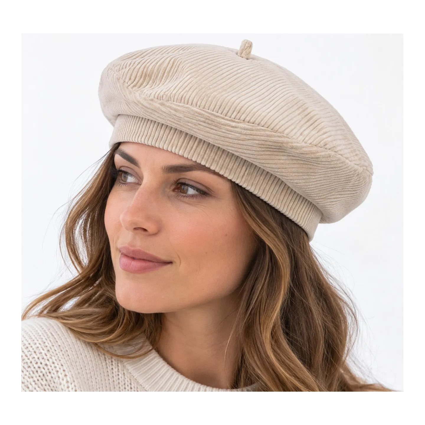 Béret Femme Emmie Coton Milk - Traclet