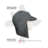 Anti-radiation cap with ear cover, neck cover and side protection - ref 24492