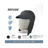 Casquette anti-ondes avec cache oreille et couvre nuque et protection cotés - ref 24492