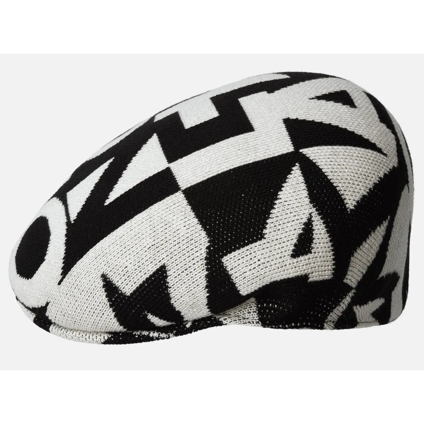 Casquette Plate Superfan 504 Noir & Blanc - Kangol référence 24497 - chapellerie traclet