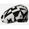 Superfan 504 Flat Cap Black & White - Kangol reference 24497 - Traclet hat shop