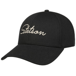 Casquette Baseball Lettering Coton Noire - Stetson