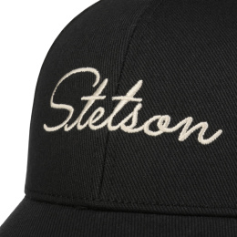 Casquette Baseball Lettering Coton Noire - Stetson