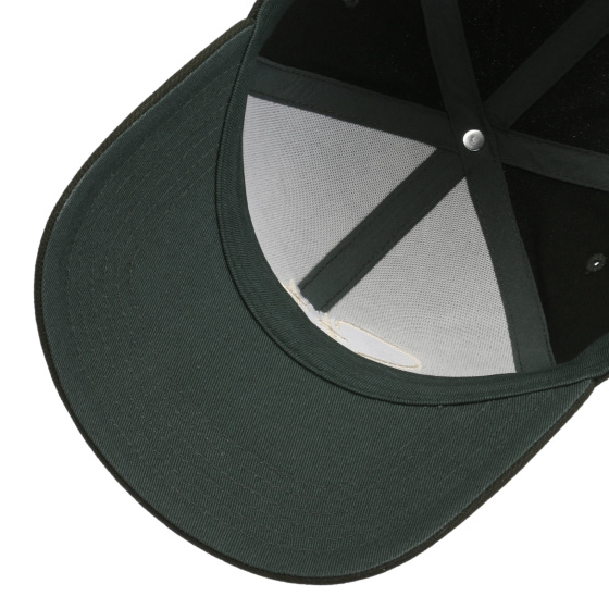 Olive Cotton Lettering Baseball Cap - Stetson