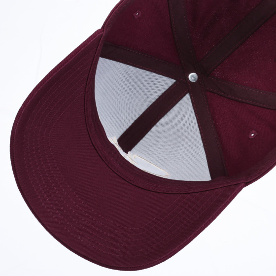 Bordeaux Cotton Lettering Baseball Cap - Stetson