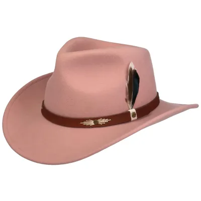 Cheyenne Pink Felt Cowboy Hat - Stetson Stetson Reference: 24518| Chapellerie Traclet