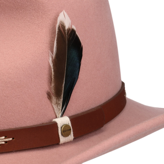 Chapeau Cow-boy Cheyenne Feutre Rose - Stetson