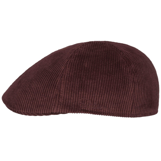 Dakota Corduroy Bordeaux Duckbill Cap - Stetson