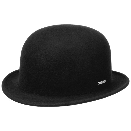 Black Woolfelt Bowler Hat - Stetson