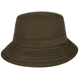 Chapeau Travis Waxed Cotton Olive UPF 40+ - Stetson