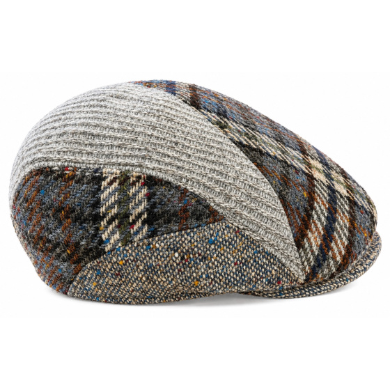 Daytona Beige Patchwork Flat Cap - Göttmann