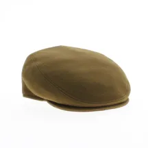 Casquette plate cashmere camel