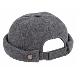 Bonnet Docker Cooper Laine Gris Souris - Traclet
