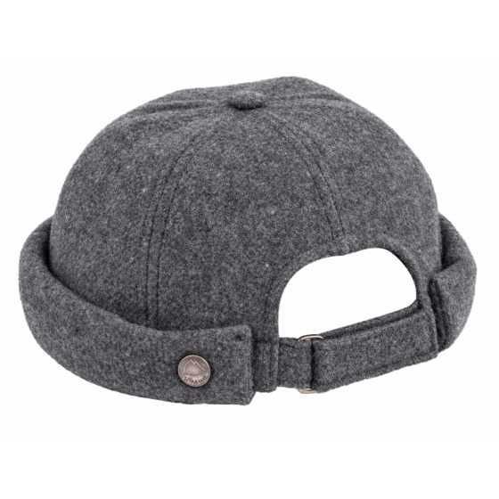 Bonnet Docker Cooper Laine Gris Souris - Traclet
