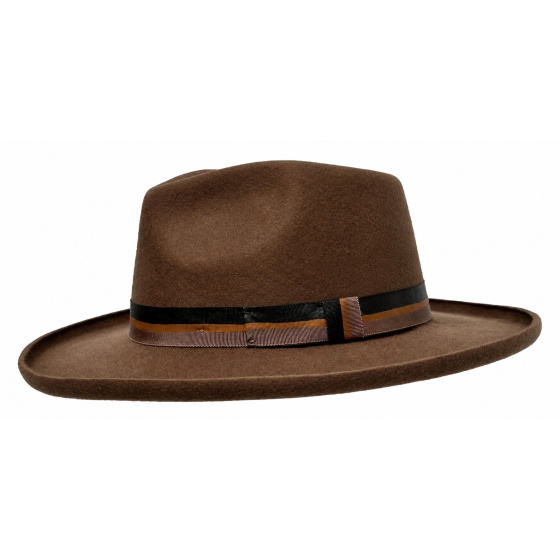 Chapeau Fedora Maverick Feutre Marron - Conner Hats