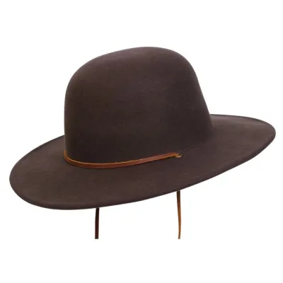 Cheyenne Brown Wool Felt Wide-Brim Hat - Traclet Reference: 24546| Traclet Hat Shop