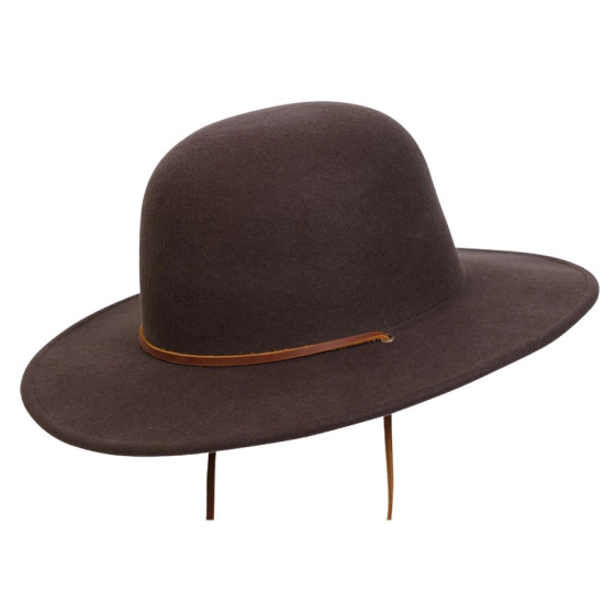 Capeline Cheyenne Feutre Marron - Traclet