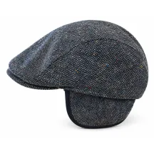 Casquette Jackson Cache Oreille Tweed Bleu - Gottmann