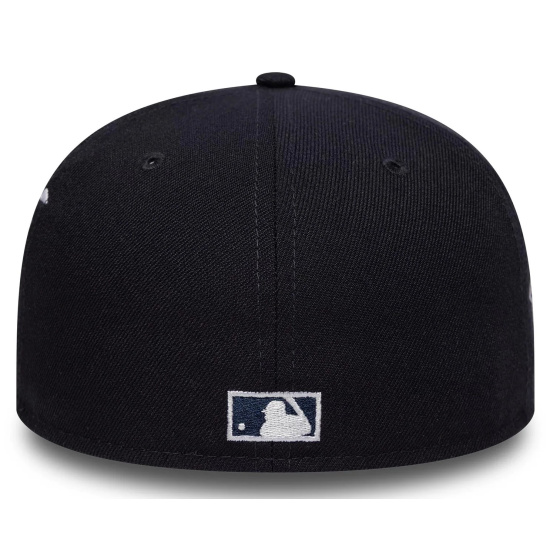 Navy Cotton Poly Kanji Snapback Cap - New Era
