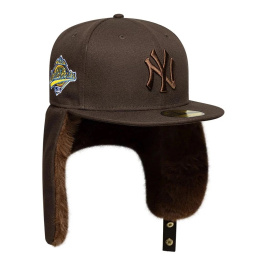 Brown Cotton Yankees Dogear Snapback Cap - New Era