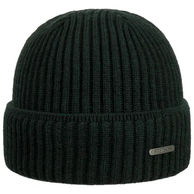 Bonnet Parkman Laine Vert Foncé - Stetson