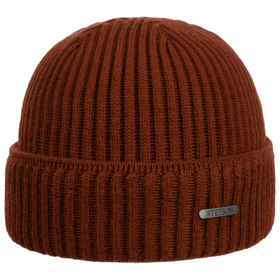 Parkman Rust Wool Beanie - Stetson