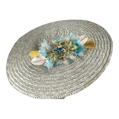 Chapeau Provençal Pamela Paille Grise - Traclet