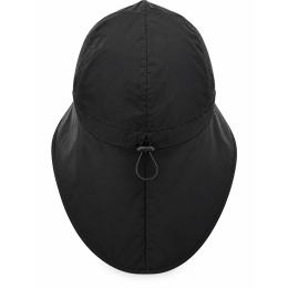 Horizon Black Waterproof Cap with Neck Flap - Traclet