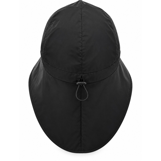 Horizon Black Waterproof Cap with Neck Flap - Traclet