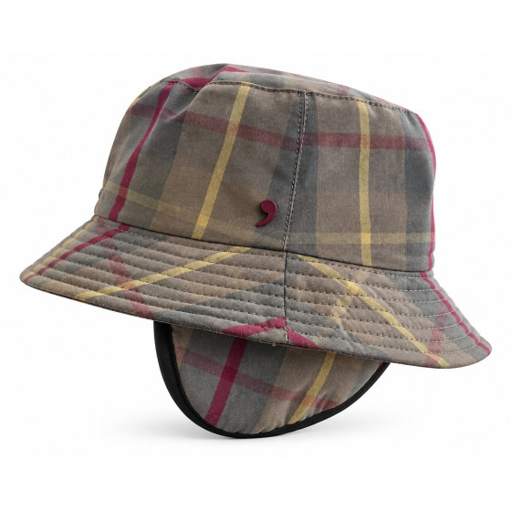Highlands Tartan Staywax® Bucket Hat with Ear Flaps - Traclet
