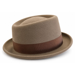 Burlington Brown Wool Pork Pie Hat - Alfonso d'Este