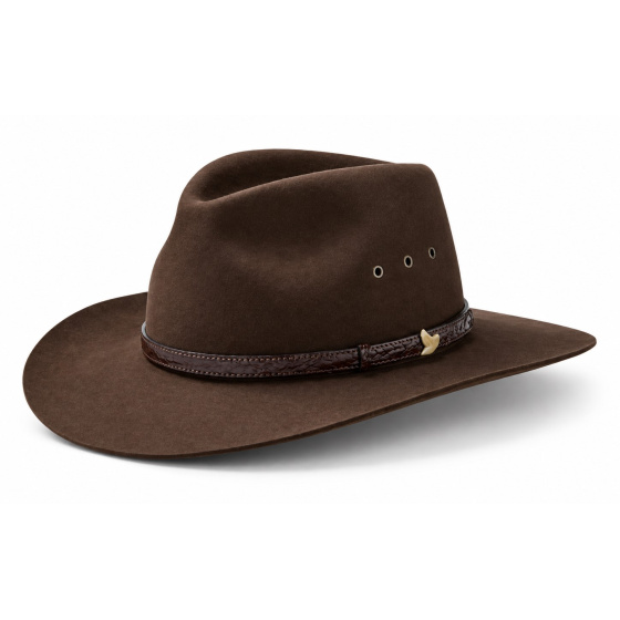 Chapeau Traveller Angler Feutre Poil Loden - Akubra