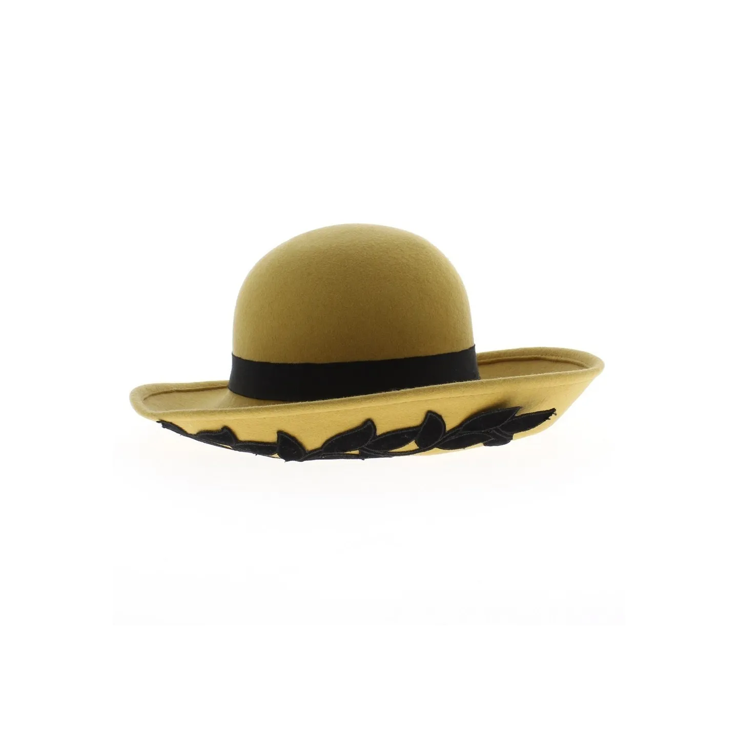 Capeline feutre beige