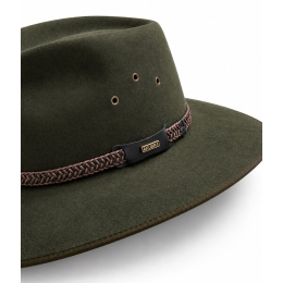 Chapeau Traveller Tablelands Feutre Poil Kaki - Akubra