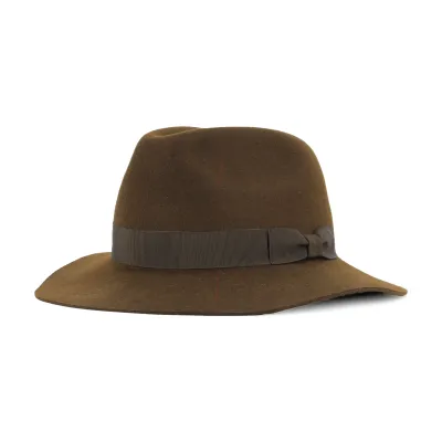 Chapeau traveller indiana feutre poil marron - made in France