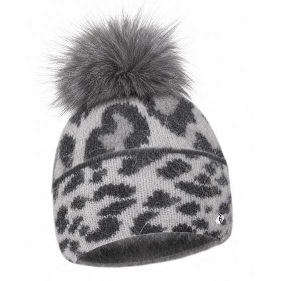 Bonnet à Pompon Rozmiar Léopard Gris - Traclet