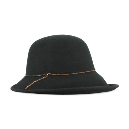 Chapeau Cloche Cabernet Feutre Large Bord - Traclet