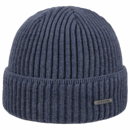 Parkman Blue Knit Wool Beanie - Stetson