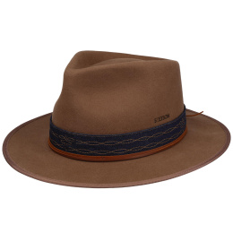 Chapeau Fedora Benver Outdoor Woolfelt Cognac - Stetson