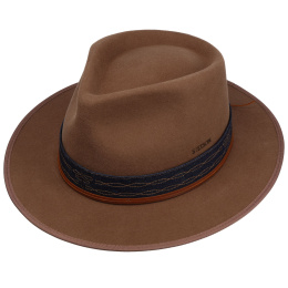 Benver Outdoor Woolfelt Cognac Fedora Hat - Stetson