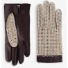 Gants de Conduite Cuir & Coton Marron - Glove Story