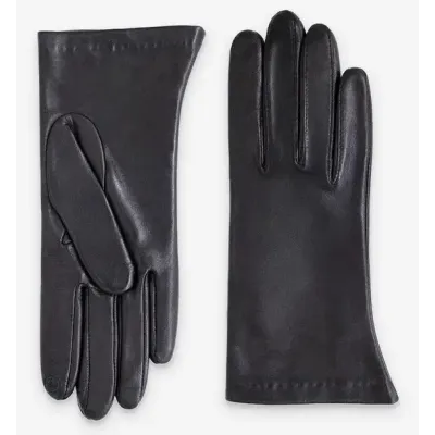 Gants Femme Galia Cuir Doublé Soie Noir - Glove Story ref 186117chapellerie traclet
