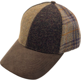 Brown Highland Patchwork Baseball Cap – Traclet