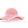 Capeline feutre laine rose made in france - ref 14637