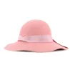Pink Wool Felt Wide-Brim Hat Made in France - Ref 14637