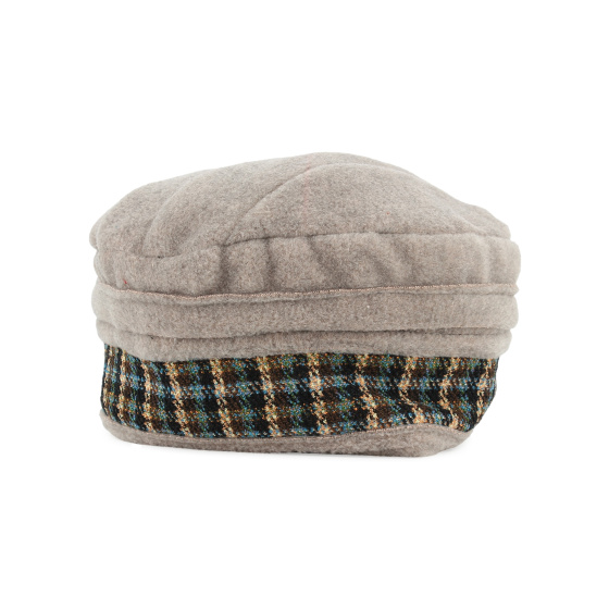 Toque polaire tweed - made in france