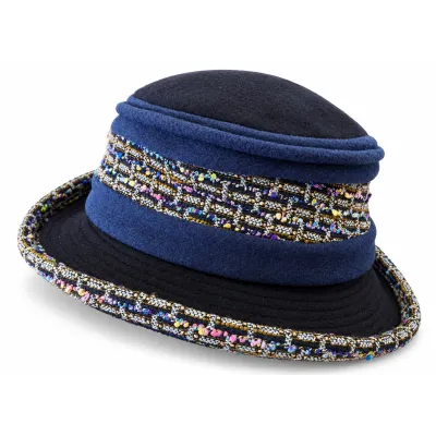 Chapeau Femme Klimt Polaire Bleu - Traclet