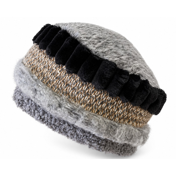 Toque Femme Polaire Upcycling Gris - Traclet