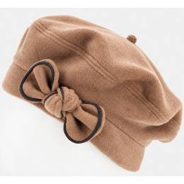 Light Brown Polar Thread Beret - Traclet
