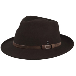 Chapeau Traveller Langres Crushable Feutre Marron - Flechet